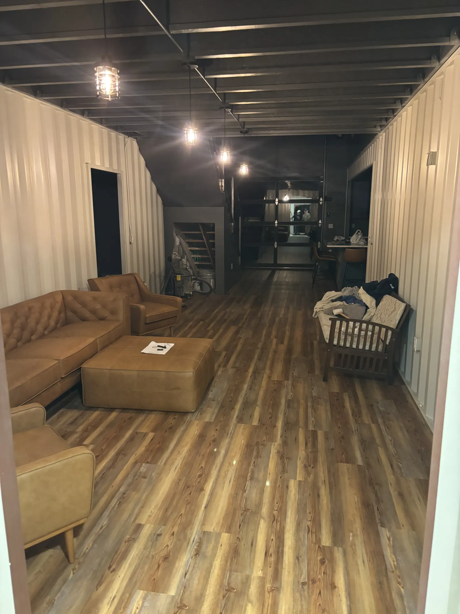 Luxury vinyl plank flooring installed in a great room near Rapid City
